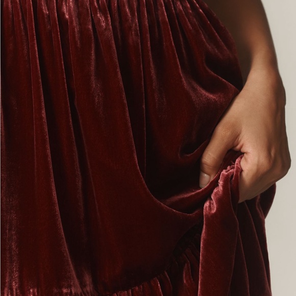 Anthropologie Somerset Velvet Petite Dress - Picture 4 of 8